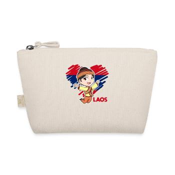 Laos Laote Laotian Girls Dress Lao I Gift - Organic Pouch - nature - Front