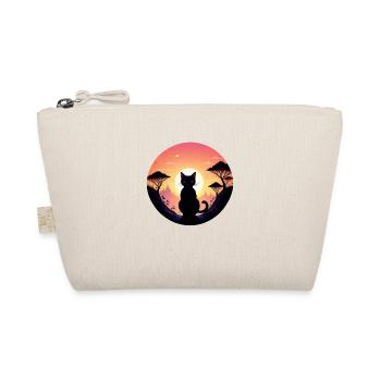 Cat Landscape and Sunset - Organic Pouch - nature - Front