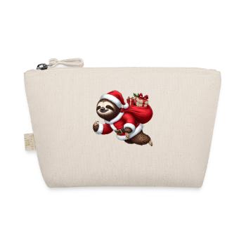 Paresseux festif Père Noël Noël vacances drôle - Trousse biologique - nature - Devant