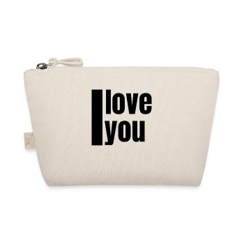 I love you - Organic Pouch - nature - Front