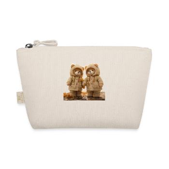 Teddy bears often last a lifetime - Organic Pouch - nature - Front