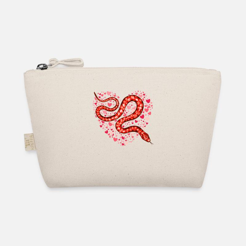 La Saint-Valentin serpent je vole des coeurs Python amoureux Trousse biologique
