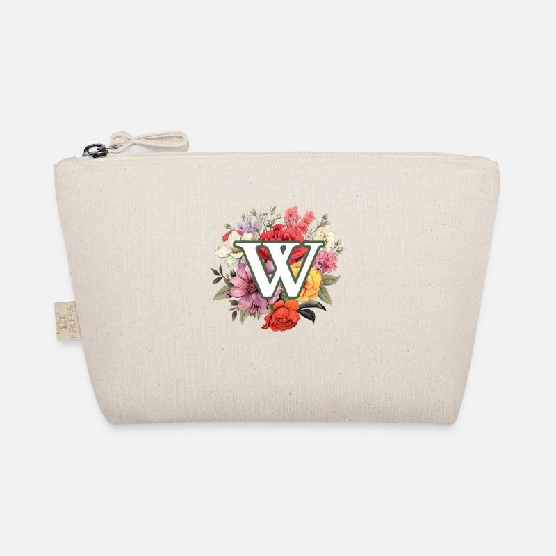 W Monogram Bouquet Organic Pouch