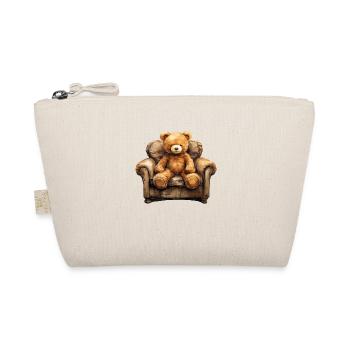 Teddy bears are a reminder of childhood - Organic Pouch - nature - Front