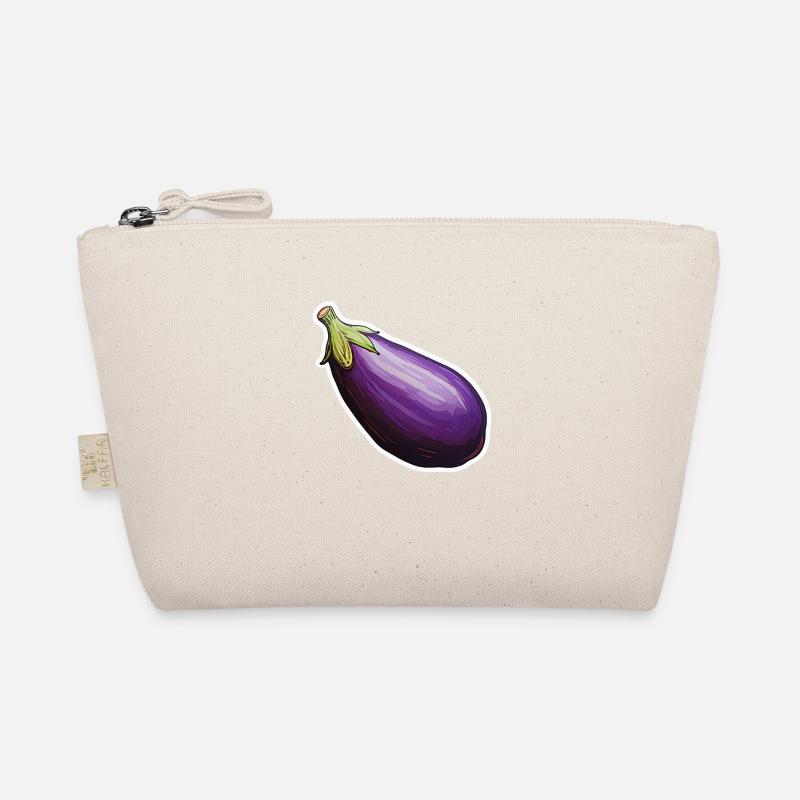 Aubergine violet Organic Pouch
