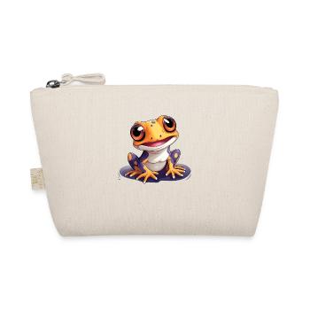 Gecko Logo Niedlicher Gecko - Bio-Täschchen - Natur - Vorne