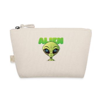 Alienkopf - Bio-Täschchen - Natur - Vorne