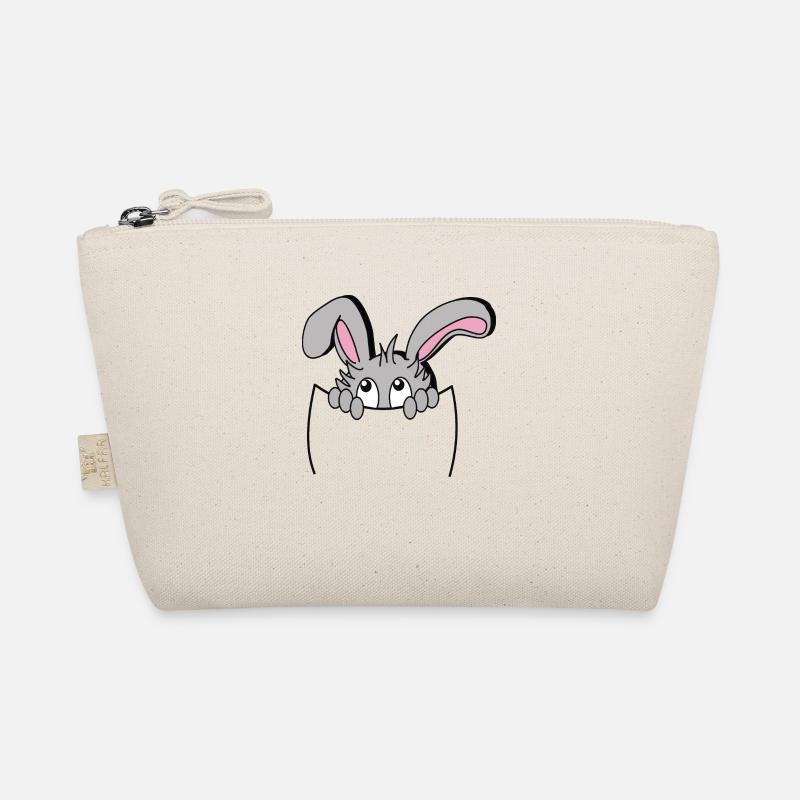 Lapin mignon dans poche, so cute! Trousse biologique