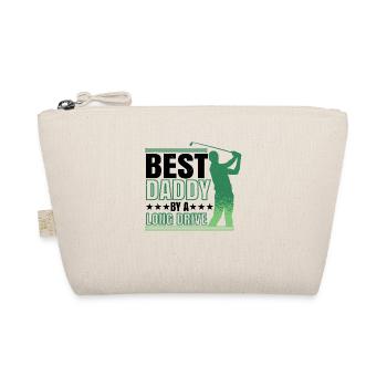 Best Daddy By A Long Drive 2 - Organic Pouch - nature - Front