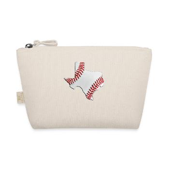 Echter Baseball in der Texas State Landkarte - Bio-Täschchen - Natur - Vorne