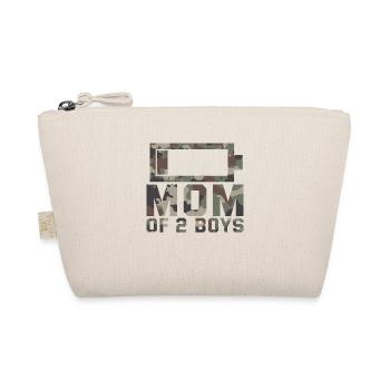 Mama von 2 Jungen Shirt Geschenk von Sohn Mütter - Bio-Täschchen - Natur - Vorne