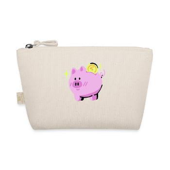 Geld Sparschwein - Bio-Täschchen - Natur - Vorne