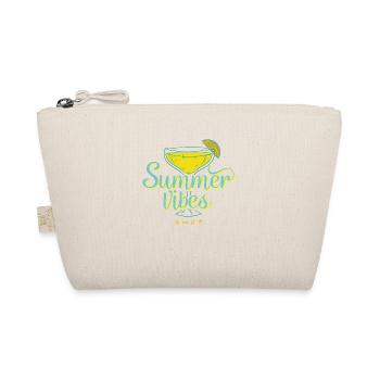 Frisches Design, Sommervibes mit einem schönen Cocktail - Bio-Täschchen - Natur - Vorne