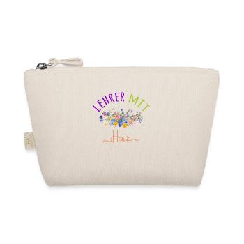 Lehrer mit Herz! Personalisierbares Design - Bio-Täschchen - Natur - Vorne
