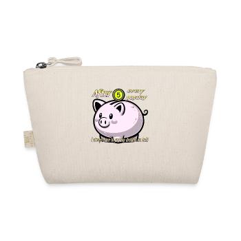 Sparschwein. Träume, Ersparnisse, Gehaltsscheck. - Bio-Täschchen - Natur - Vorne