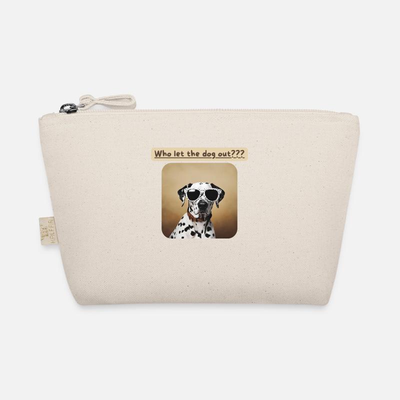Dalmatiner, Who let the dog out - Bio-Täschchen - Natur