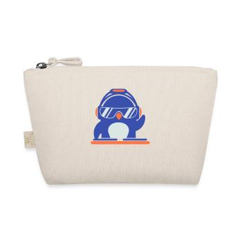 Funny Cool DJ Penguin Mixer Party Music - Organic Pouch - nature - Front