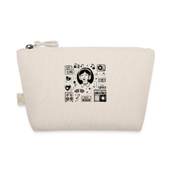 Retro pop music fan - Organic Pouch - nature - Front