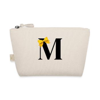 Lettre m nœud jaune - Trousse biologique - nature - Devant