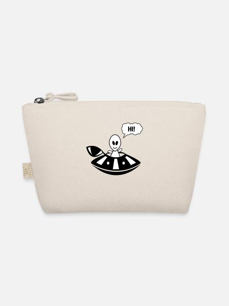 Alien ufo hi - Organic Pouch - nature - Front