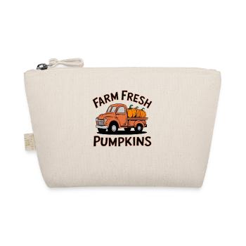 Farm Fresh Pumpkins - Kürbis Herbst Auto Vintage - Bio-Täschchen - Natur - Vorne
