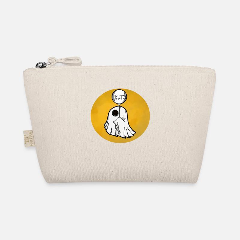 Halloween Ghost with a Balloon funny scary ghost Organic Pouch