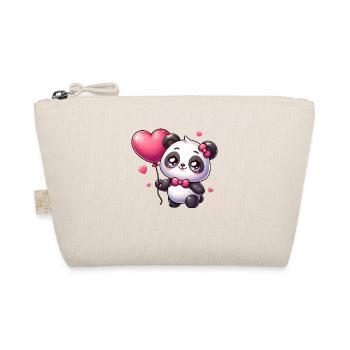 Kawaii Panda - Organic Pouch - nature - Front