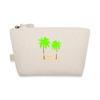 Hamac sous 2 palmiers loisirs plage dormir - Trousse biologique - nature - Devant