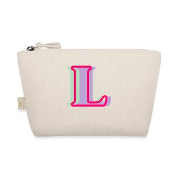 Multicolored letter l - Organic Pouch - nature - Front