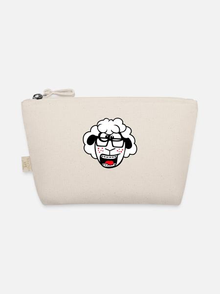 mouton nerd hornglasses fermoir lunettes geek smart - Trousse biologique - nature - Devant
