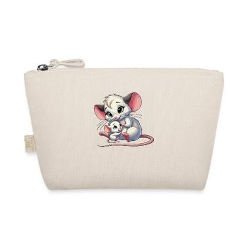 Souris mère avec enfant - Trousse biologique - nature - Devant