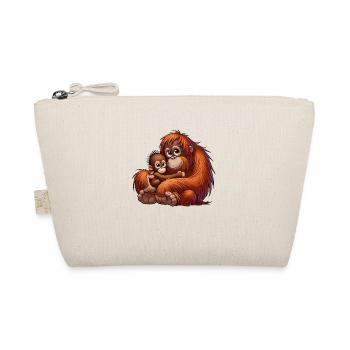 Orang-Utan-Mutter mit Kind - Bio-Täschchen - Natur - Vorne