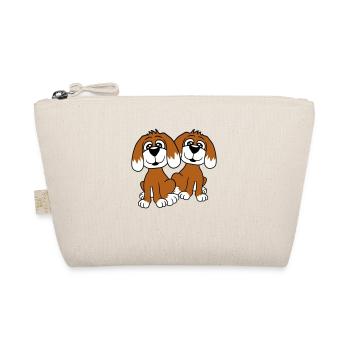 2 chiens équipe assis deux amis équipage heureux - Trousse biologique - nature - Devant