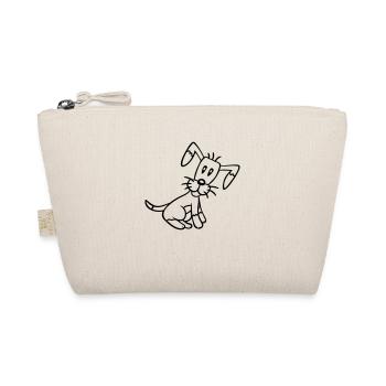 chien assis mignon petit chiot heureux animal de compagnie - Trousse biologique - nature - Devant