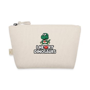I Heart Dinosaurs T-Shirt - Organic Pouch - nature - Front