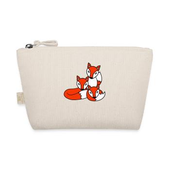 3 Renards Amis Famille Trois Enfants Équipe Mignon - Trousse biologique - nature - Devant