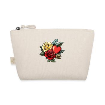 Rose Coeur Amour Saint Valentin - Trousse biologique - nature - Devant