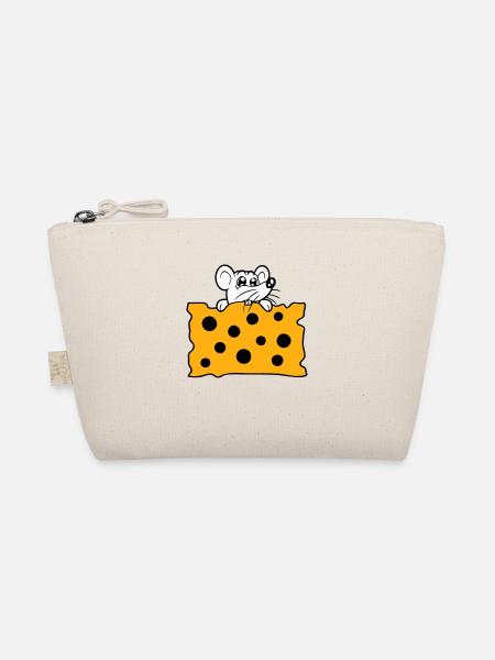La souris mange d’énormes trous faim de fromage manger délicieux - Trousse biologique - nature - Devant
