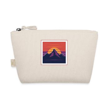 Sunset Peaks between the Mountains - Organic Pouch - nature - Front