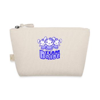 Team Bride 3 Bunnies Girls Pretty Girls Women - Organic Pouch - nature - Front