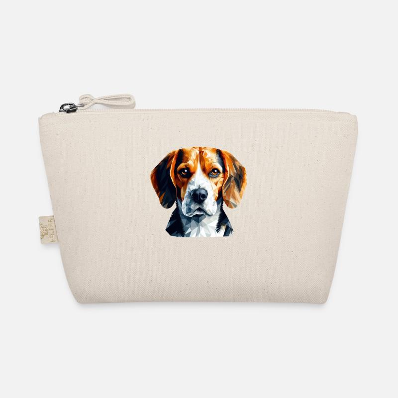 Conception artistique polygonale géométrique de Beagle Trousse biologique