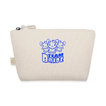 Team Bride 3 Bunnies Girls Pretty Girls Women - Organic Pouch - nature - Front