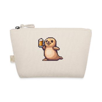 Seal Animal Pixel Beer - Organic Pouch - nature - Front
