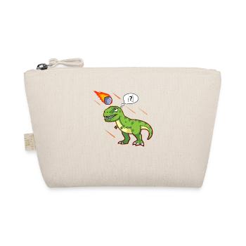 T-Rex Tyrannosaurus Rex Stone Scissors Paper Dino - Organic Pouch - nature - Front
