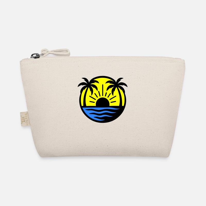Palm Trees Beach Coucher de soleil Trousse biologique
