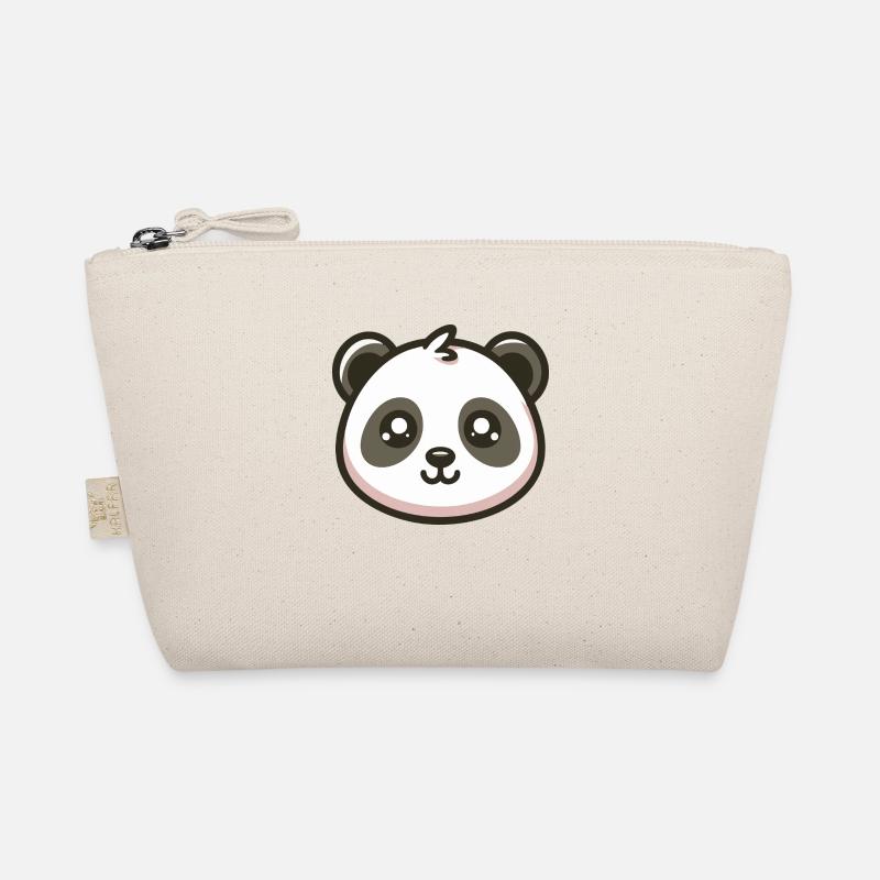 Panda pastel face Organic Pouch