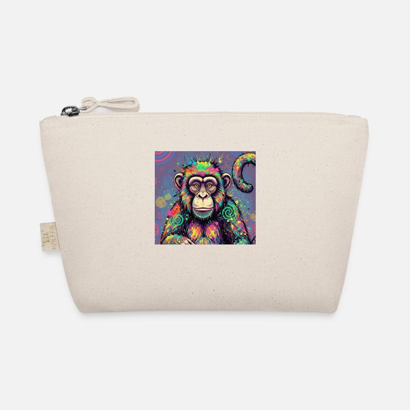 Psychedelic Monkey Design Organic Pouch