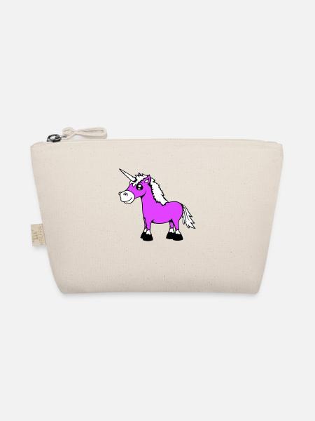 licorne sourit assez sympathique cheval de dessin animé - Trousse biologique - nature - Devant