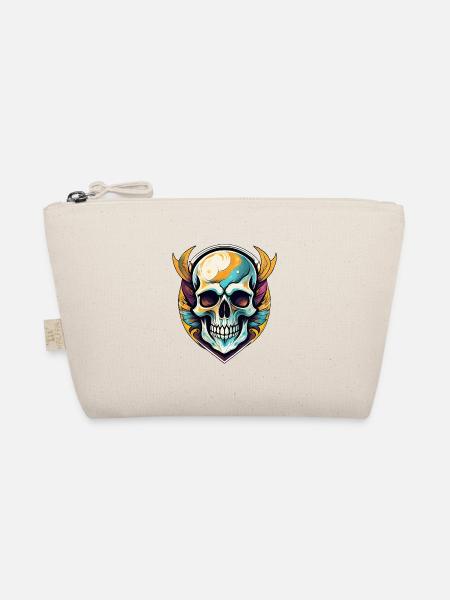 Artistic Skull, Skeleton, Morbid - Organic Pouch - nature - Front