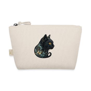 Tête de chat Noir Chat Bombay Chat heureux Chats - Trousse biologique - nature - Devant